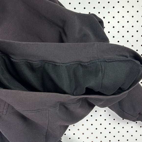 Carhartt Vintage Waffle Lined Hoodie XXL Jacket Vintage Dark Brown Weave Work - Picture 3 of 8